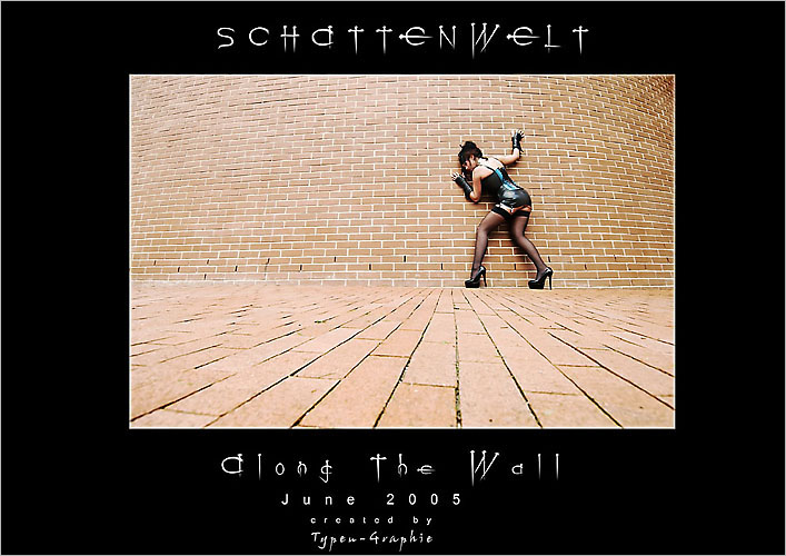 along the wall