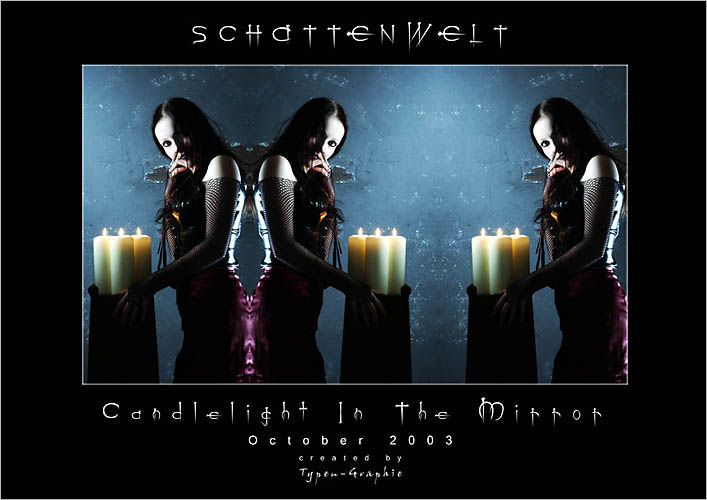 candlelight in the mirror