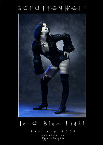 in a blue light