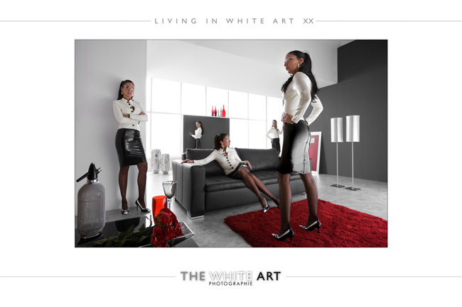 living in white art 20